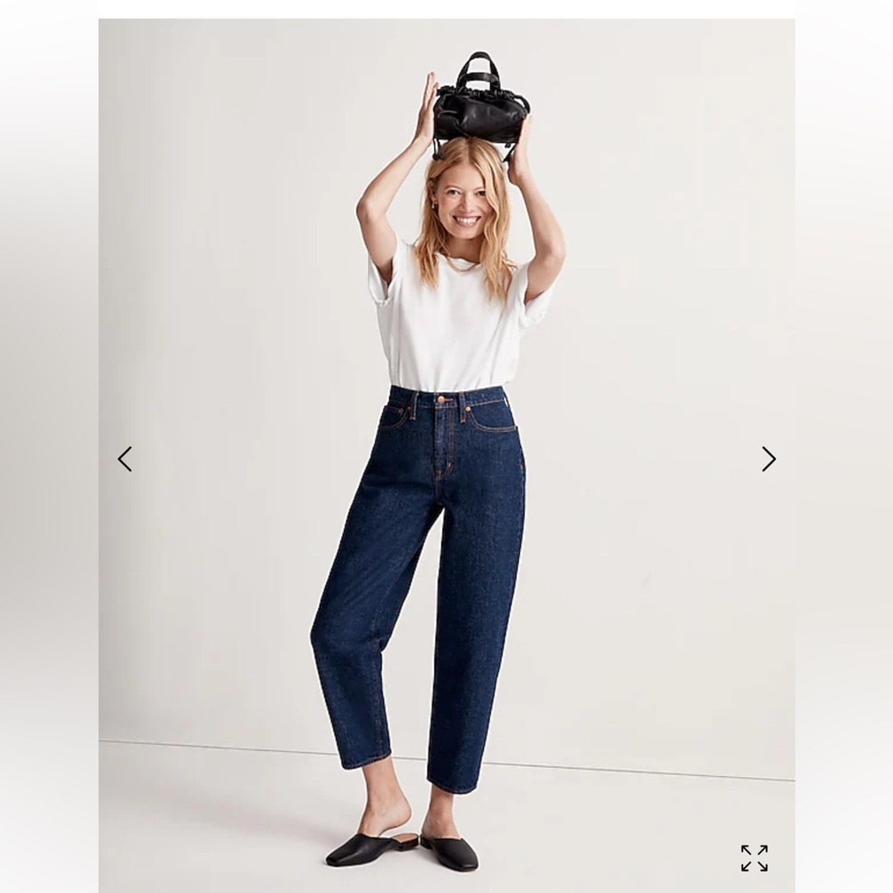 Madewell Balloon Jeans in Mapleside Wash